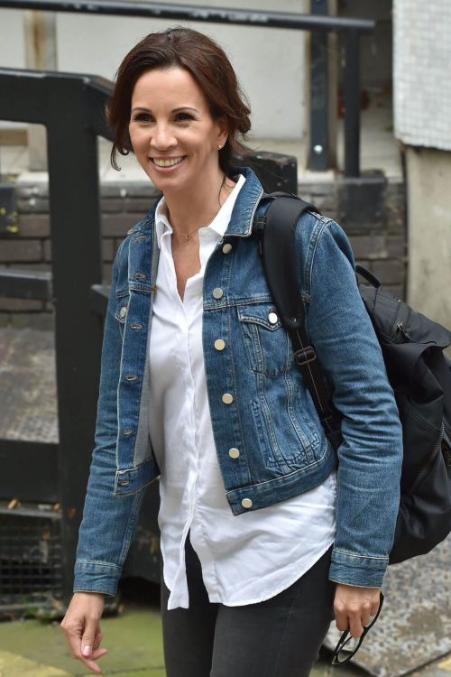 Andrea McLean Leaves ITV Studios in London 6