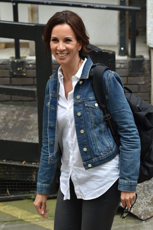 Andrea McLean Leaves ITV Studios in London 7