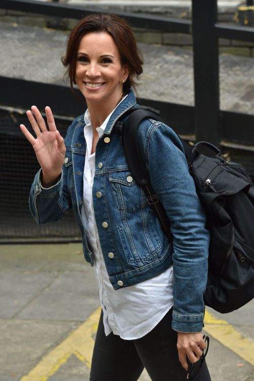 Andrea McLean Leaves ITV Studios in London 8