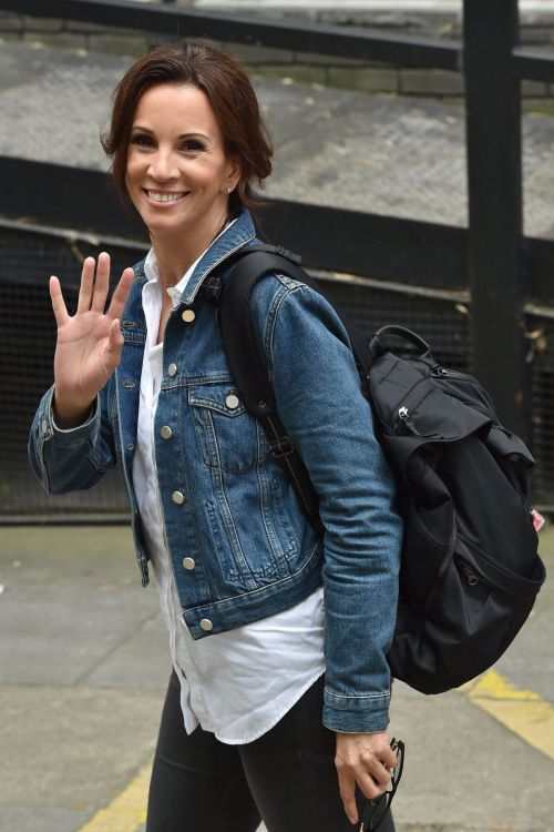 Andrea McLean Leaves ITV Studios in London 9