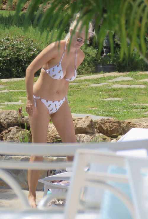 Ashley James in Bikini at a Pool in Marbella 5