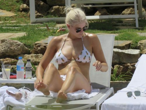 Ashley James in Bikini at a Pool in Marbella 8