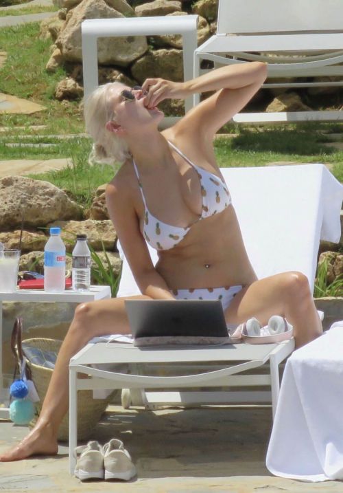 Ashley James in Bikini at a Pool in Marbella 10