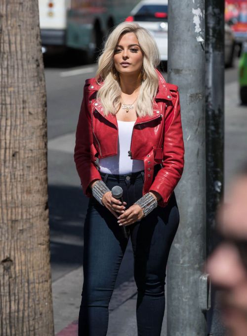 Bebe Rexha Arrives at Jimmy Kimmel Live in Los Angeles 6