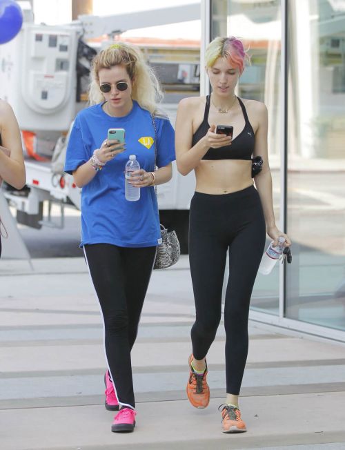 Bella Thorne and Dani Thorne Leaves a Gym in Los Angeles 12