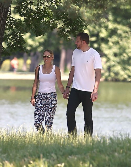 Caroline Wozniacki and David Lee Out for Lunch at Chalet Des Iles in Paris 1