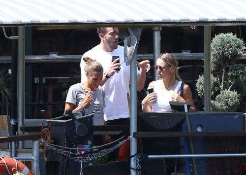 Caroline Wozniacki and David Lee Out for Lunch at Chalet Des Iles in Paris 2