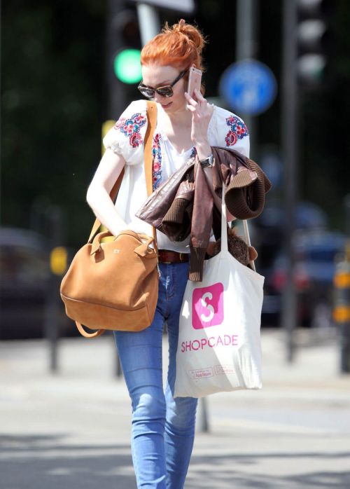 Eleanor Tomlinson Out and About in London 3