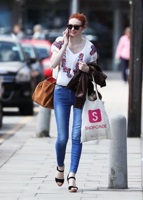 Eleanor Tomlinson Out and About in London 8