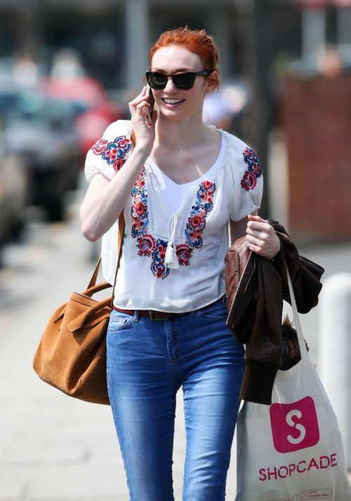 Eleanor Tomlinson Out and About in London 11