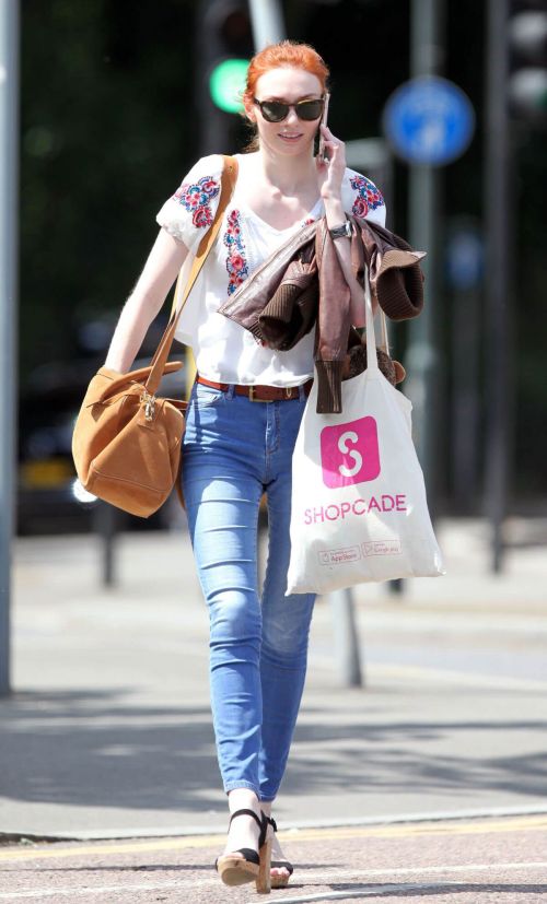 Eleanor Tomlinson Out and About in London 15