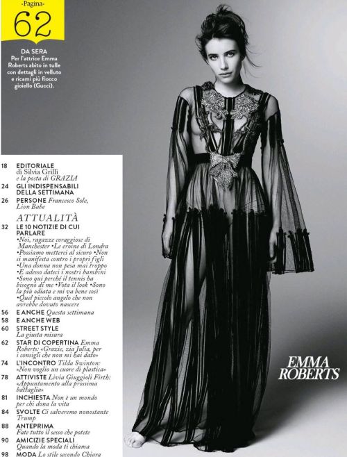 Emma Roberts in Grazia Magazine, Italy June 2017 1