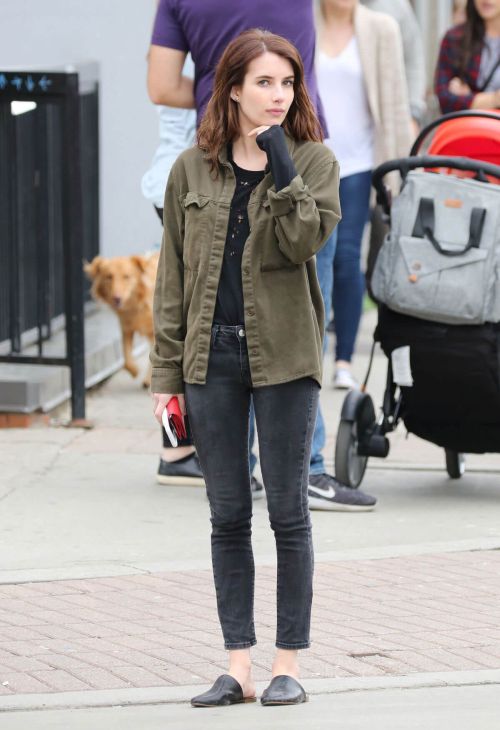 Emma Roberts on the Set of Little Italy in Toronto 1