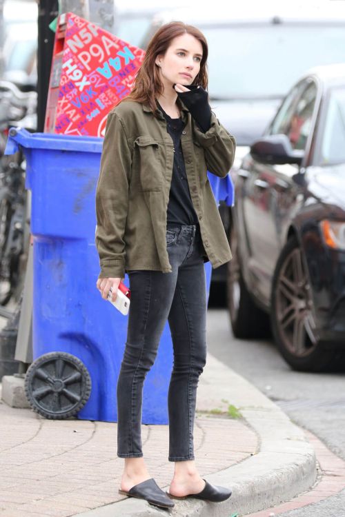 Emma Roberts on the Set of Little Italy in Toronto 6