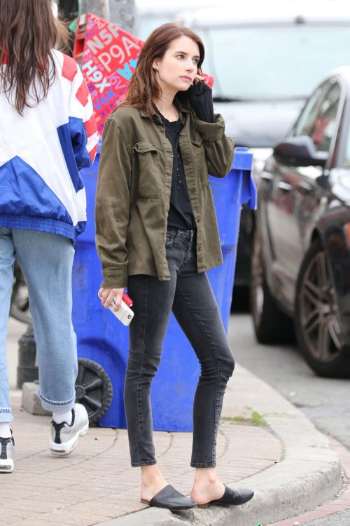 Emma Roberts on the Set of Little Italy in Toronto 7