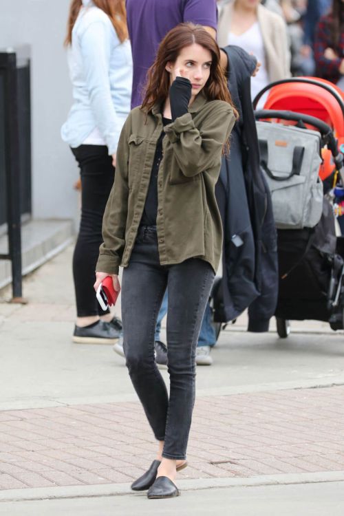 Emma Roberts on the Set of Little Italy in Toronto 9