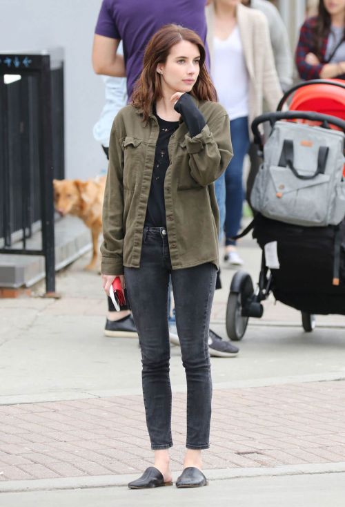 Emma Roberts on the Set of Little Italy in Toronto 10