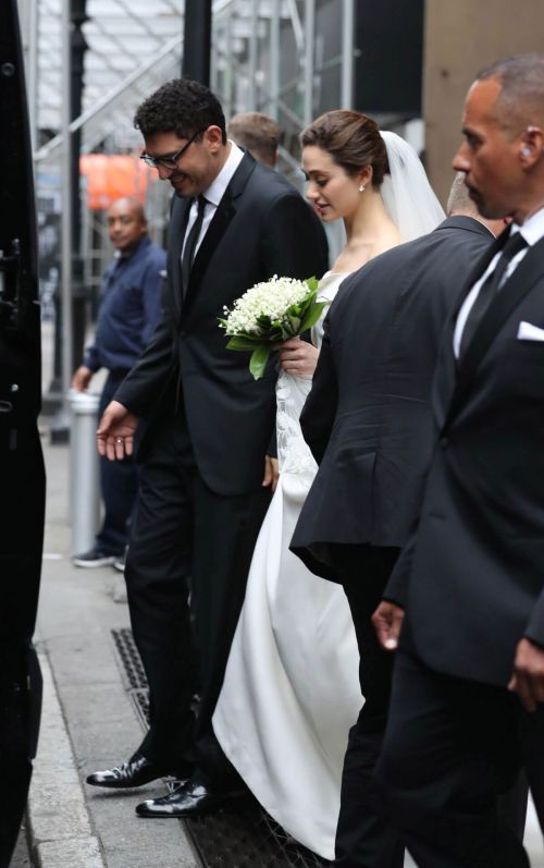 Emmy Rossum Marries Sam Esmail in New York City 8