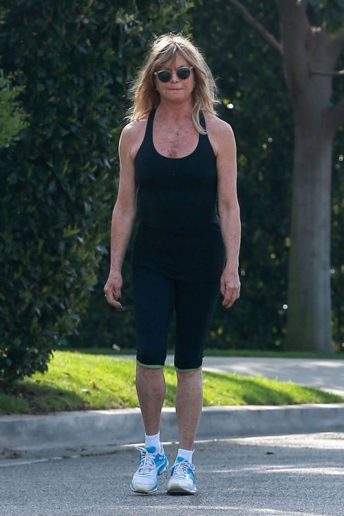 Goldie Hawn Out Jogging in Brentwood 2