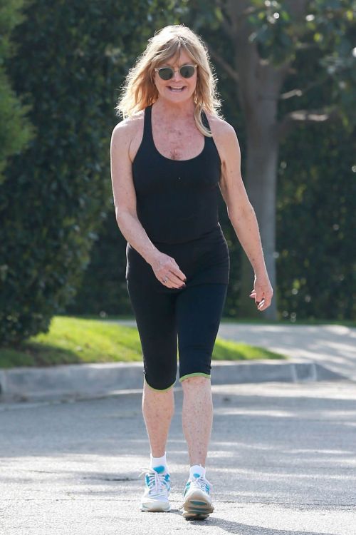 Goldie Hawn Out Jogging in Brentwood 3