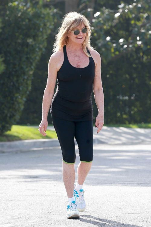 Goldie Hawn Out Jogging in Brentwood 4