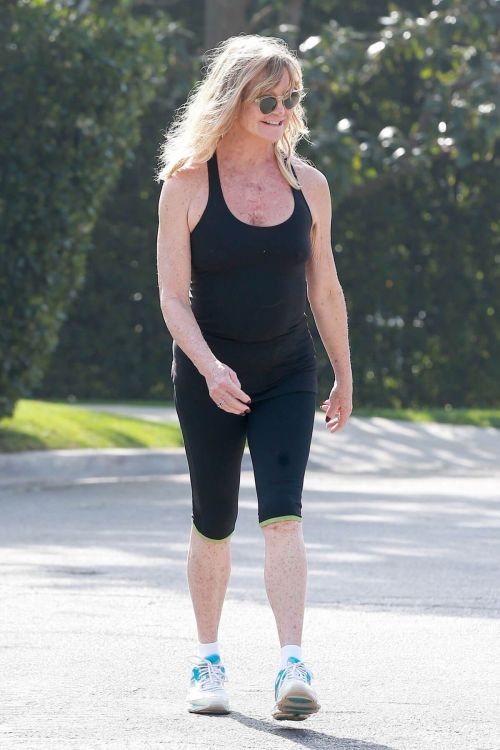 Goldie Hawn Out Jogging in Brentwood 5