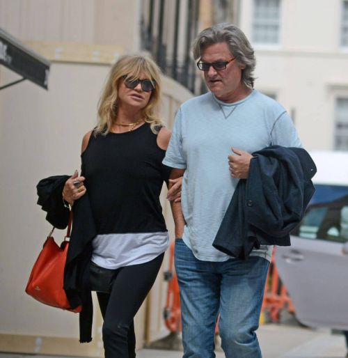 Goldie Hawn and Kurt Russell Out and About in London