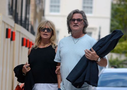 Goldie Hawn and Kurt Russell Out and About in London 1