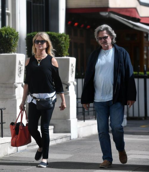 Goldie Hawn and Kurt Russell Out and About in London 6