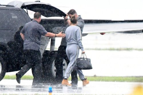 Jennifer Lopez Boarding a Private Jet in Miami 1