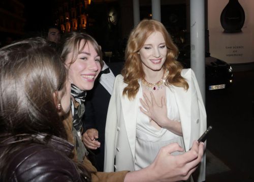 Jessica Chastain Meets Fans at Martinez Hotel in Cannes 2