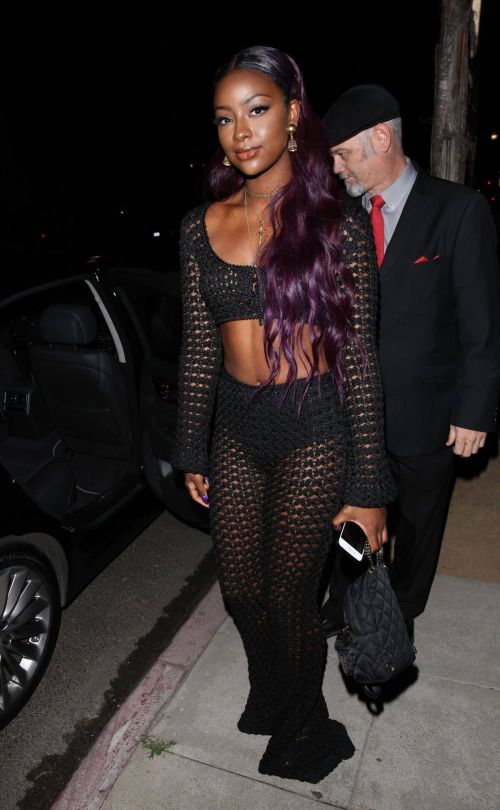 Justine Skye Arrives at Moschino Spring Summer Party 4