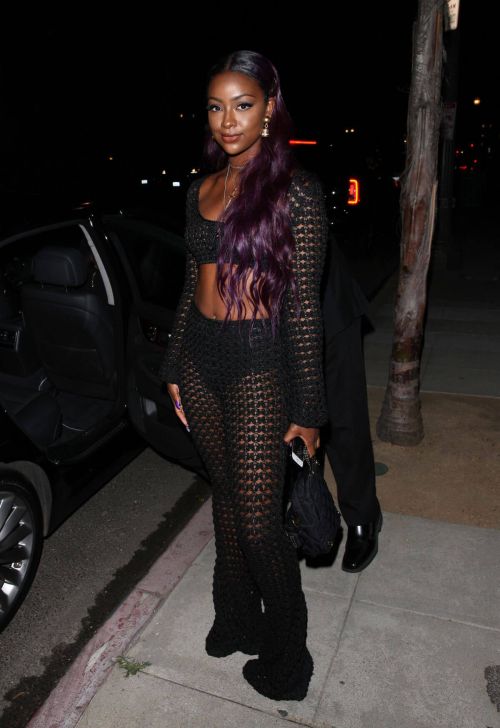 Justine Skye Arrives at Moschino Spring Summer Party 6