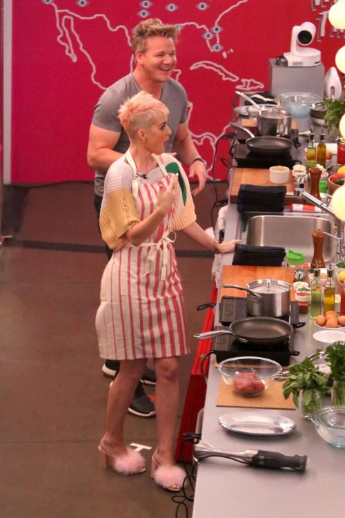 Katy Perry Cooking at Witness House in Los Angeles 13