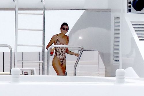 Kendall Jenner in Swimsuit on a Yacht in Antibes 1