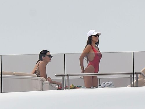 Kendall Jenner in Swimsuit on a Yacht in Antibes 2