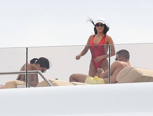 Kendall Jenner in Swimsuit on a Yacht in Antibes 3