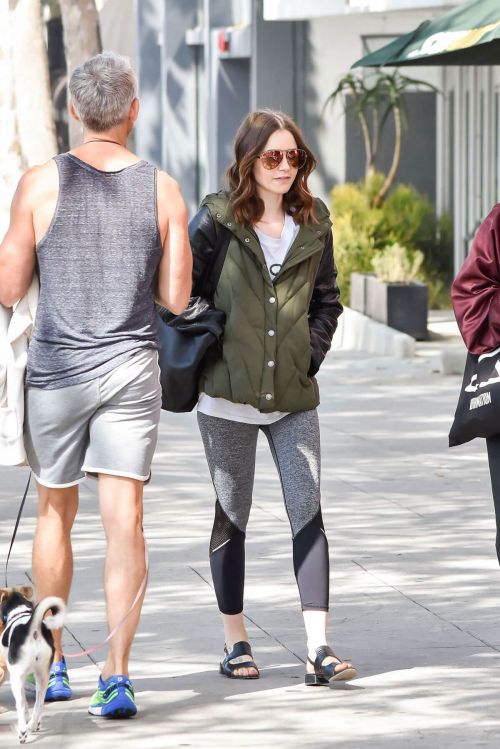 Lily Collins Leaves a Gym in Los Angeles 9