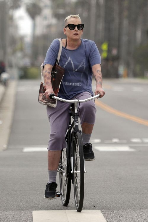 Lori Petty Out for a Bike Ride in Santa Monica 4