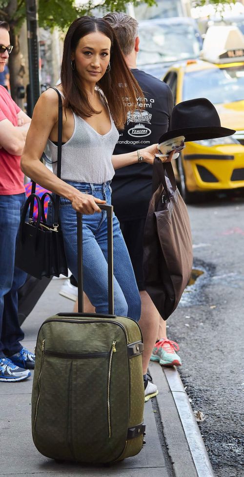 Maggie Q Leaves Her Hotel in New York 1