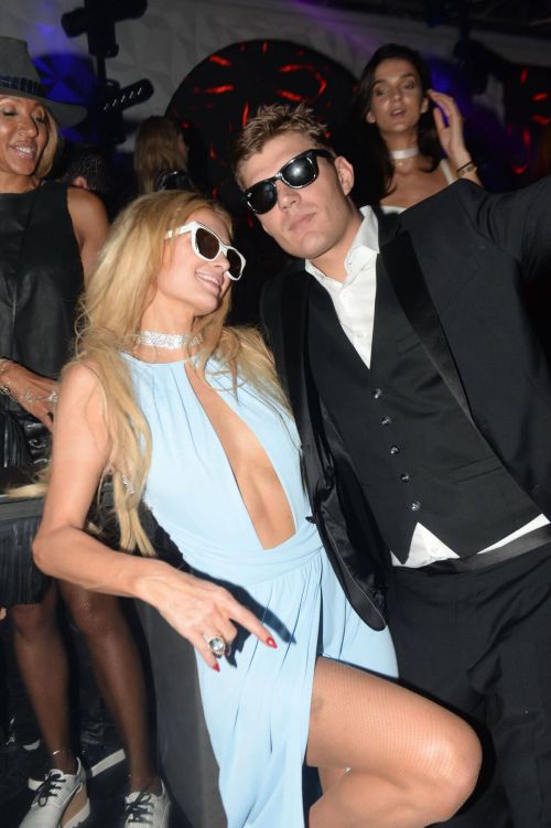 Paris Hilton and Chris Zylka at Akon Concert in Cannes 8