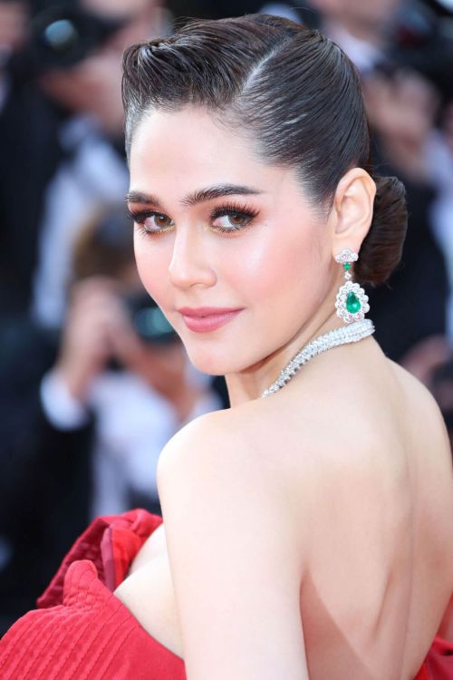 Pregnant Araya A. Hargate at The Meyerowitz Stories Premiere at 70th Annual Cannes Film Festival 2