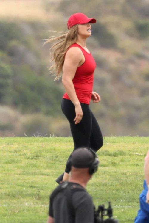 Ronda Rousey on the Set of Battle of the Network Stars, Show in Los Angeles 4