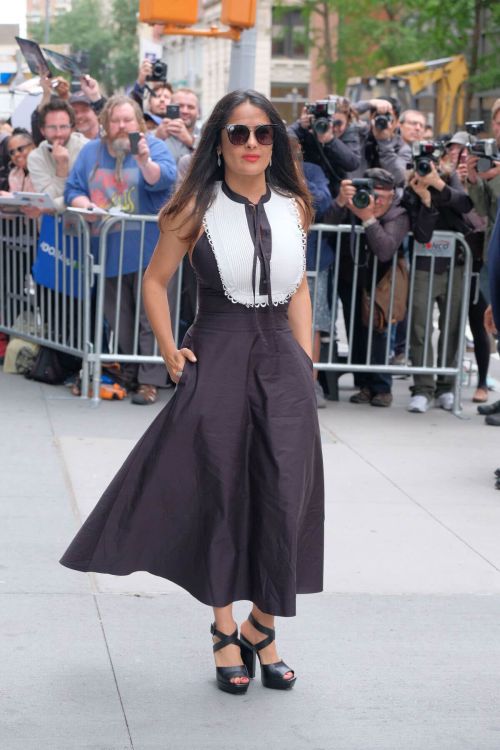 Salma Hayek Arrives at AOL Studio in New York 4