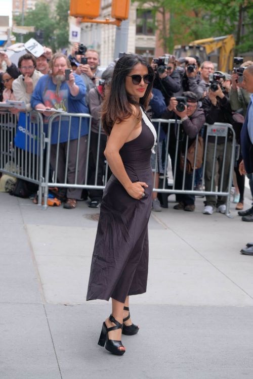 Salma Hayek Arrives at AOL Studio in New York 5