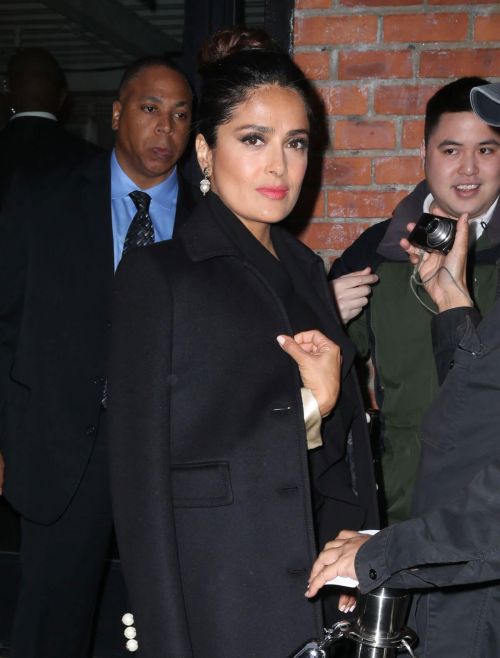 Salma Hayek Arrives at Late Show with Stephen Colbert 4