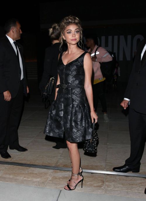 Sarah Hyland Arrives at Moschino Spring Summer Party 8