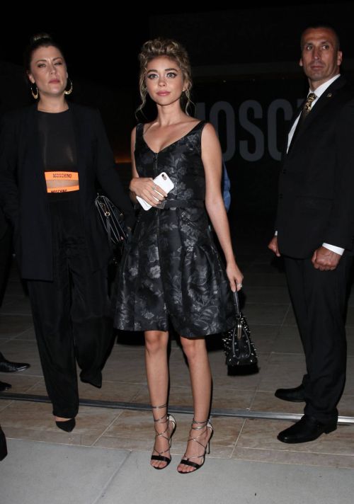 Sarah Hyland Arrives at Moschino Spring Summer Party 10