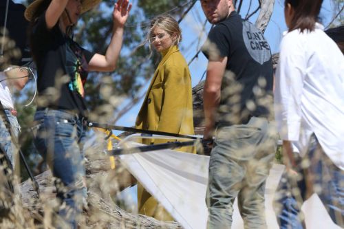 Shailene Woodley on the Set of a Photoshoot at Elysian Park in Los Angeles 1
