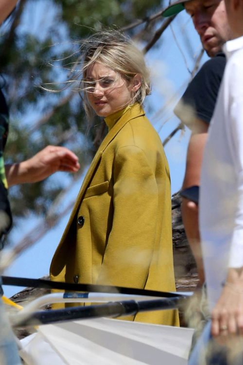 Shailene Woodley on the Set of a Photoshoot at Elysian Park in Los Angeles 2